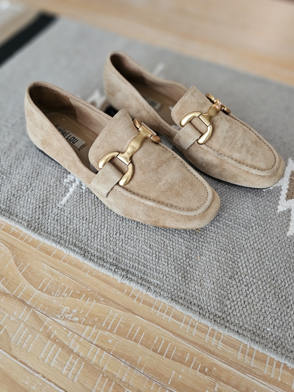 Bibilou Women's Tan Suede Loafers - Picture 3 of 5